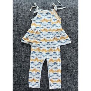 Kate Quinn Spaghetti Tie Ballerina Jumpsuit Size 18-24 Months